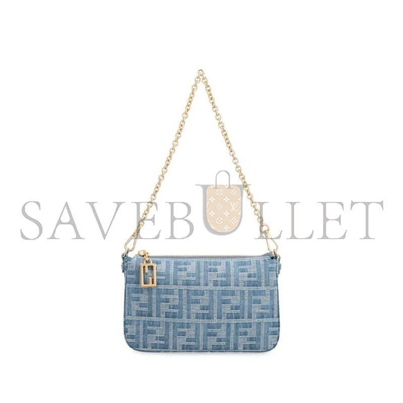 F**di baguette clutch 8bs073as3ff1plm (20*12*3cm)